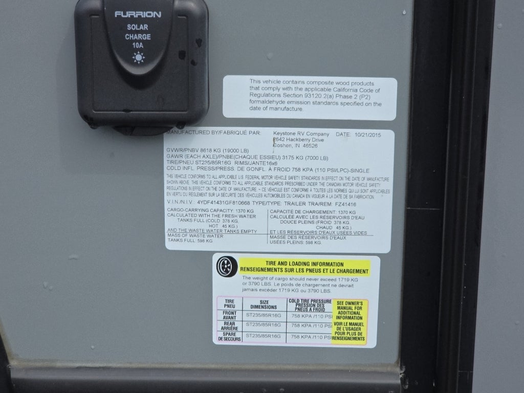 2016 KEYSTONE FUZION 414 Base